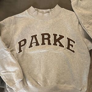 PARKE varsity mockneck sweatshirt
